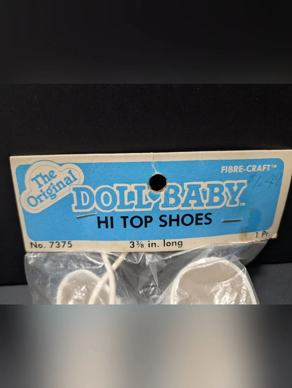Vintage Cabbage Patch Kids Doll Lace Up Shoes Doll Baby, in package Fibre craft